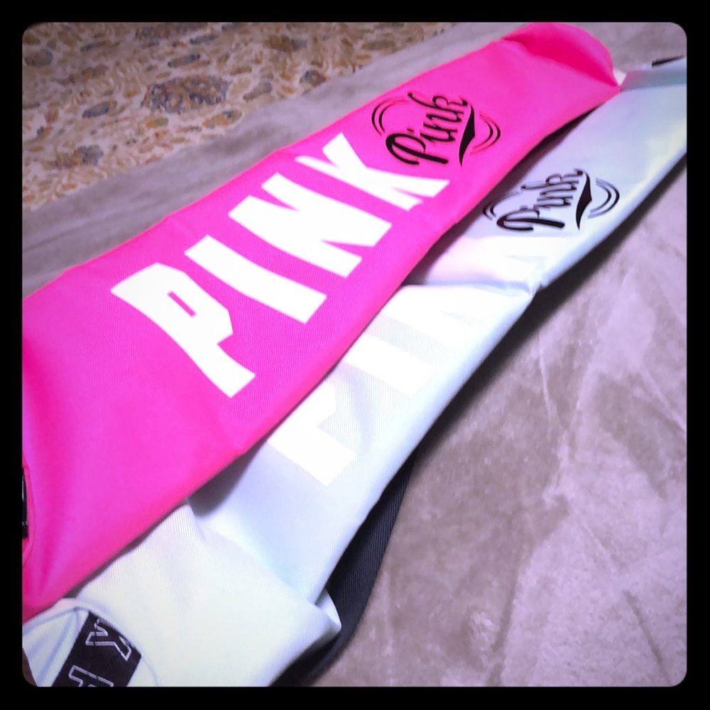 Pink can cooler